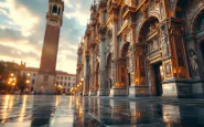 Fedeli in preghiera alla basilica di Santa Maria Maggiore