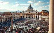Folla in lutto rende omaggio a Papa Francesco