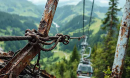 Funivia del Monte Faito dopo l'incidente tragico