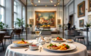 Giorgio Locatelli, chef stellato, in cucina a Londra