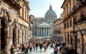 Preparativi per il Giubileo a Roma con pellegrini in arrivo