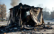 Senzatetto racconta l'incendio in piazza Risorgimento