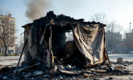 Senzatetto racconta l'incendio in piazza Risorgimento