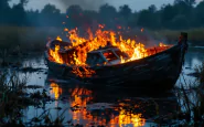 Tragedia sul fiume Stella con incendio nautico