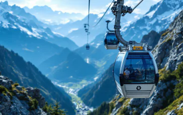 Faito cable car after fatal accident