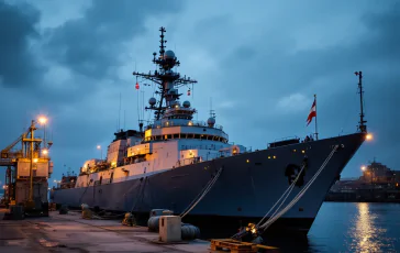 Nave militare donata dall'Italia all'Albania