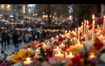 Immagine commemorativa di Papa Francesco in lutto