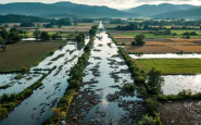 Immagine di maltempo in Lombardia e Piemonte con frane