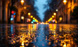 Immagine di Milano colpita da maltempo con pioggia e vento