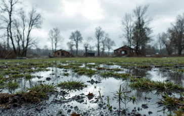 Immagine dei danni causati dal maltempo in Piemonte