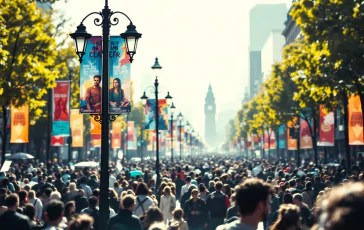 Manifestazione pacifista a Roma con bandiere e cartelli