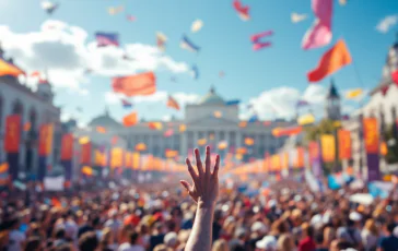 Manifestazione a Bologna per il sostegno all'Unione Europea