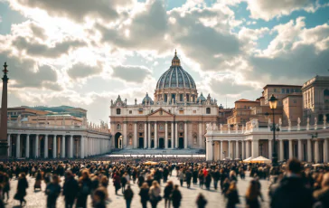 Papa Francesco durante la Domenica delle Palme 2023
