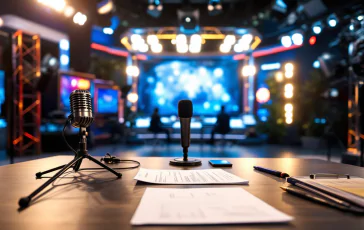 Monica Setta durante l'imitazione nel GialappaShow