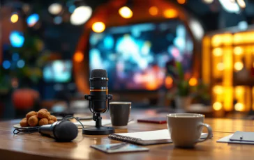 Monica Setta durante l'imitazione di Giulia Vecchio