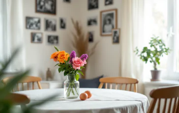 Papa Francesco con una famiglia in un momento di condivisione
