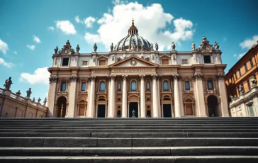 Papa Francesco saluta la folla in Basilica