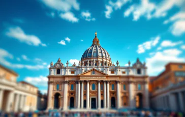 Papa Francesco durante un momento di riflessione nella Basilica di San Pietro