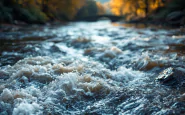 Immagine della piena del fiume Po a Piacenza