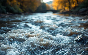 Immagine della piena del fiume Po a Piacenza