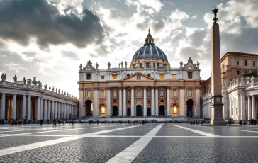 Rosary for the Pope in St. Peter's Square during prayer