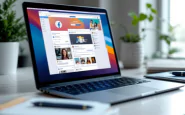 Utente che gestisce le impostazioni della privacy sui social