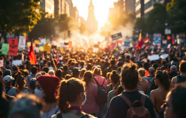 Manifestazione a Udine contro il divieto di proiezione