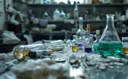 Immagine di una raffineria clandestina di cocaina in Calabria