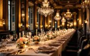 Re Carlo e Regina Camilla durante una cena di gala al Quirinale