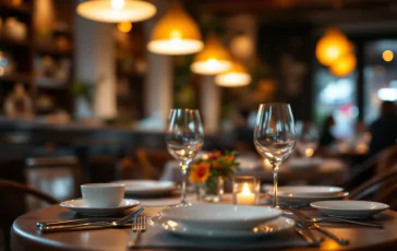 Imagem de um restaurante em Bolonha com clientes