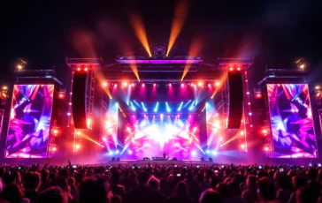 Rkomi durante la sua esibizione al Festival di Sanremo 2023