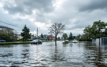 Vigili del fuoco in azione durante un salvataggio a Strambino