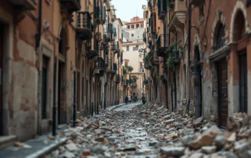 Immagine della scossa sismica ai Campi Flegrei