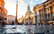 Forze dell'ordine in azione a Roma per il conclave