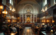 Sovrani britannici durante la visita alla Camera dei Deputati