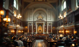 Sovrani britannici durante la visita alla Camera dei Deputati