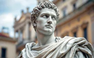 Statua di Giulio Cesare situata a Rimini