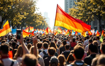 Tafferugli durante il corteo pro Palestina a Milano