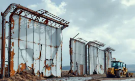 Immagine di un tentativo di rapina in azienda logistica