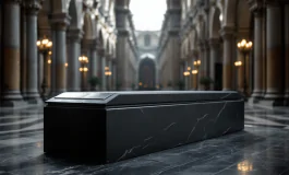 Tomba di Papa Francesco con elementi della tradizione ligure