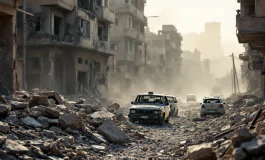 Immagine della devastazione a Sumy a causa della guerra