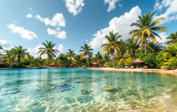 Junge Ägypterin in einem See zu Ostern