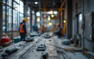 Immagine di un cantiere edile a Scordia dopo un incidente mortale