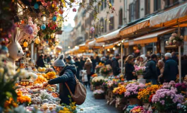 Turismo in Italia durante Pasqua 2024 con visitatori stranieri