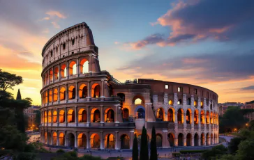 Representation of the Via Crucis at the Colosseum in Rome