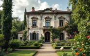 Villa padronale immersa nella natura con simboli WWF