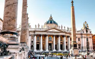 Re Carlo durante la sua visita al Quirinale