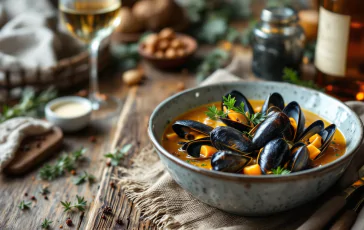 Tradizionale zuppa di cozze servita nel Giovedì Santo