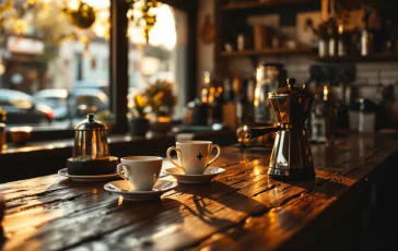 Anna, barista centenaria, sorride dietro al bancone