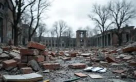 Scuola per sfollati a Gaza dopo attacco aereo